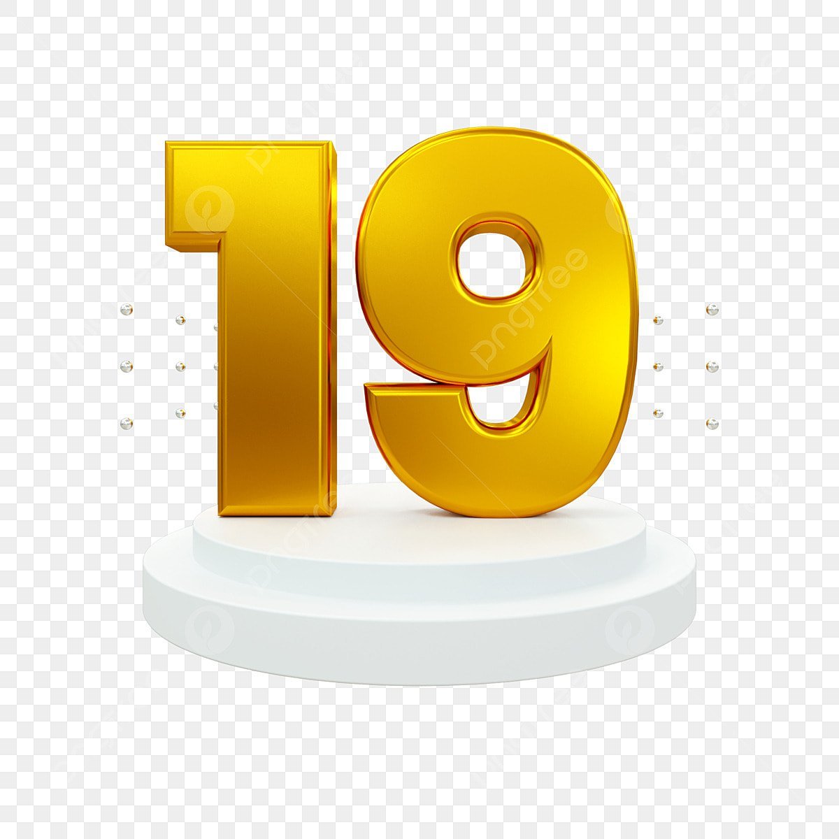 pngtree number 19 3d rendering png image 6052020