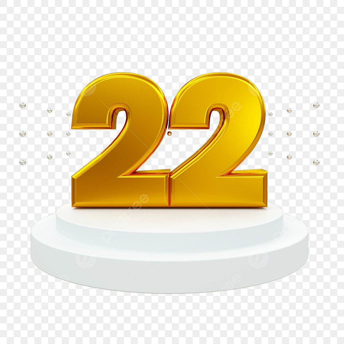 pngtree number 22 3d rendering png image 6052023