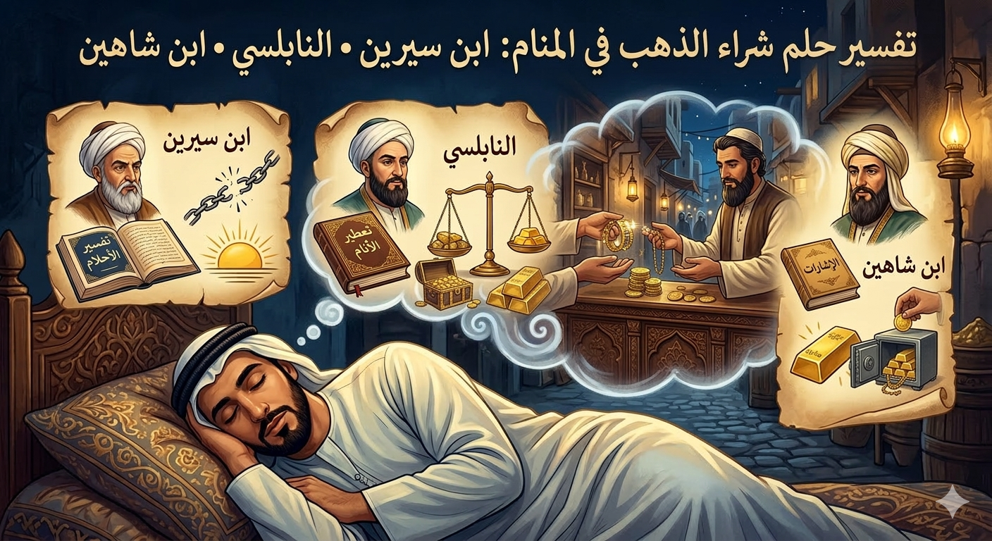 تفسير حلم شراء الذهب في المنام لابن سيرين والنابلسي وابن شاهين 182 17735777318722634821219355207369