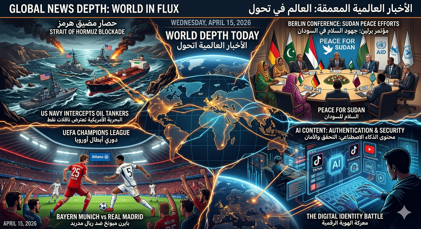 الاربعاء ١٥ ابريل اهم اخبار العالم اليوم 9 1776253094419