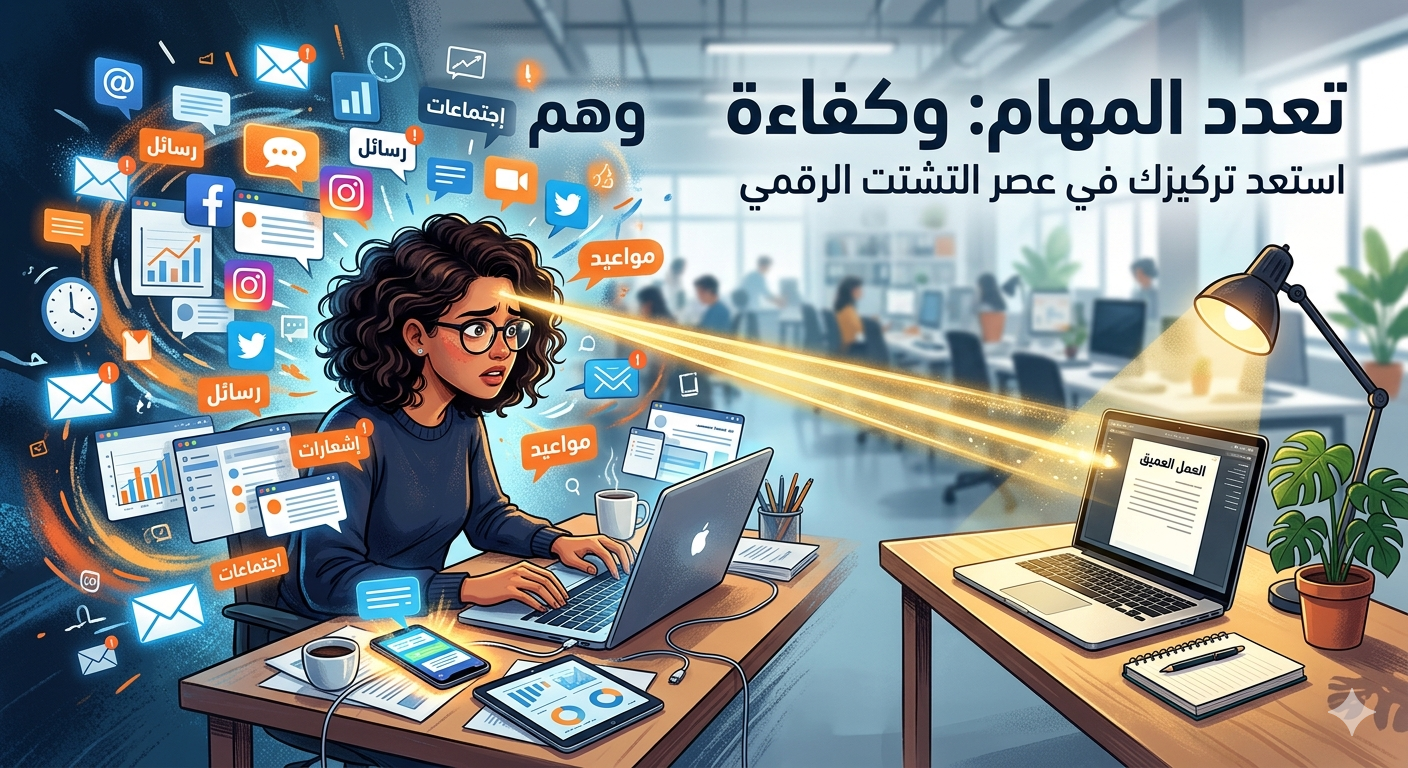 وهم الإنتاجية: لماذا يعتبر "تعدد المهام" الفخ الأكبر في عصرنا وكيف تنجو منه؟ 6 1779896608962