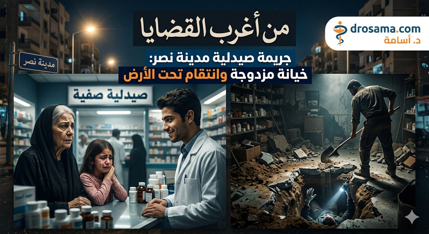 جريمة صيدلية مدينة نصر: خيانة مزدوجة وانتقام تحت الأرض 6 1781521281100